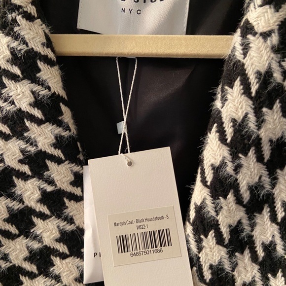 Petite Studio Marquis Coat Black Houndstooth - Picture 3 of 4